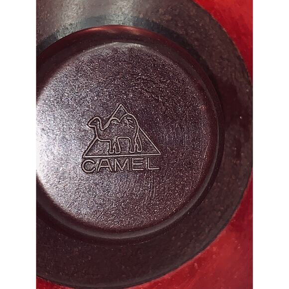 Aluminum Tea Kettle with Red Lid and Handle -Camel Farmhouse Chic ! Gallon GUC - Picture 6 of 13